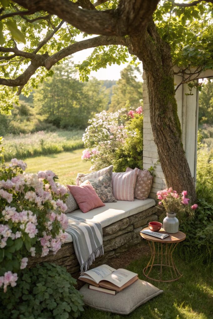 cozy outdoor seating space