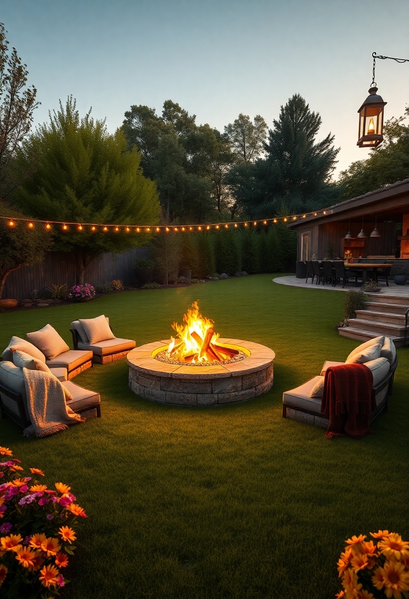 cozy outdoor fire spaces