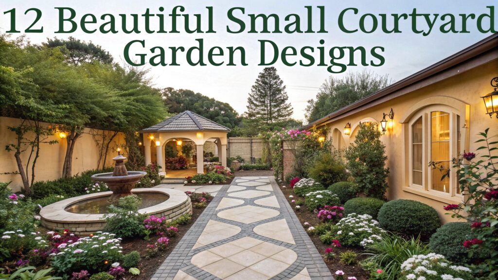 12 Beautiful Small Courtyard Garden Designs