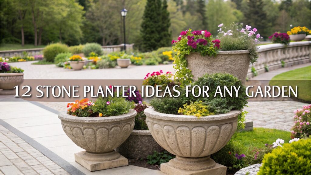 12 Stone Planter Ideas for Any Garden