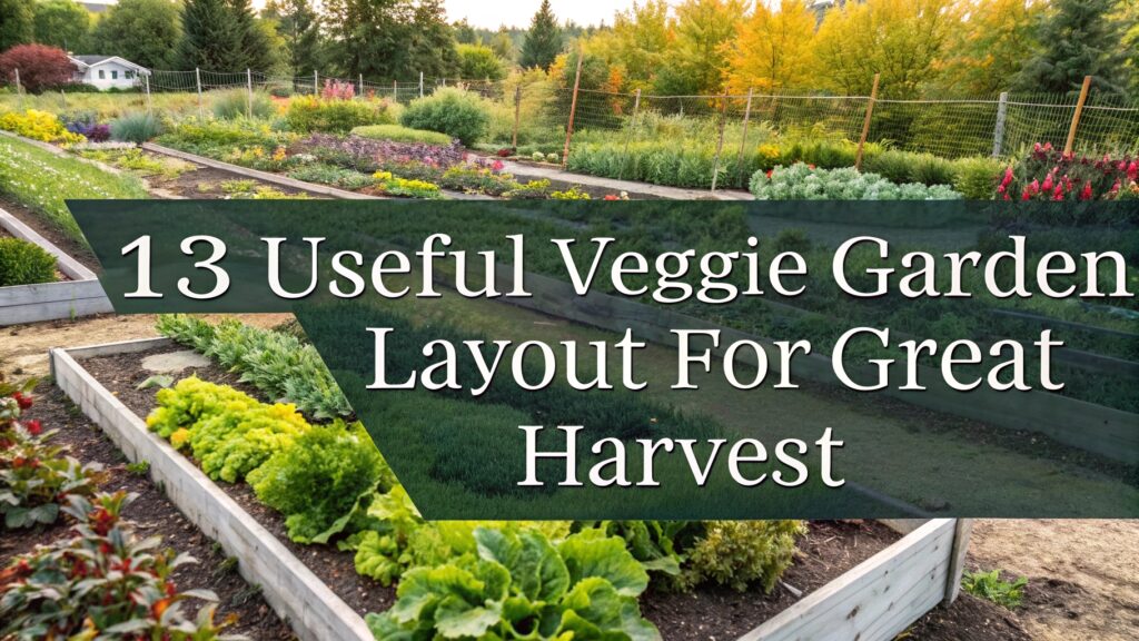 13 Useful Veggie Garden Layout for Great Harvest