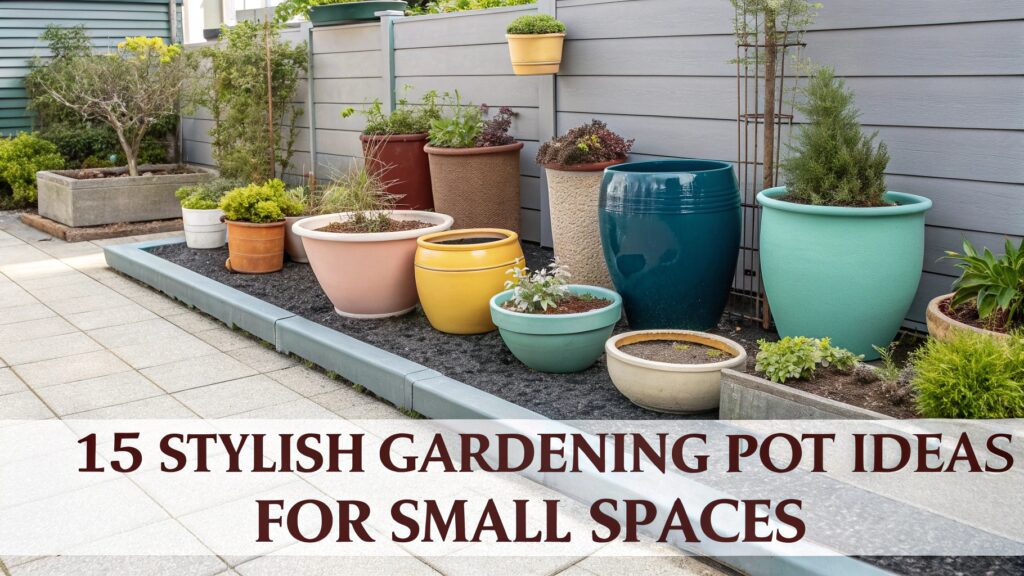 15 Stylish Gardening Pot Ideas For Small Spaces