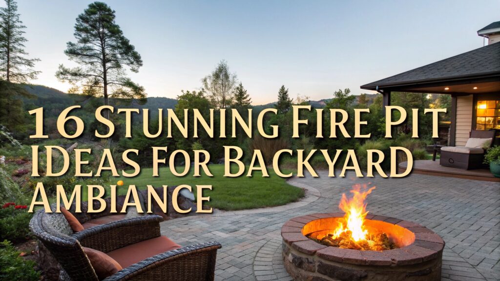 16 Stunning Fire Pit Ideas for Backyard Ambiance