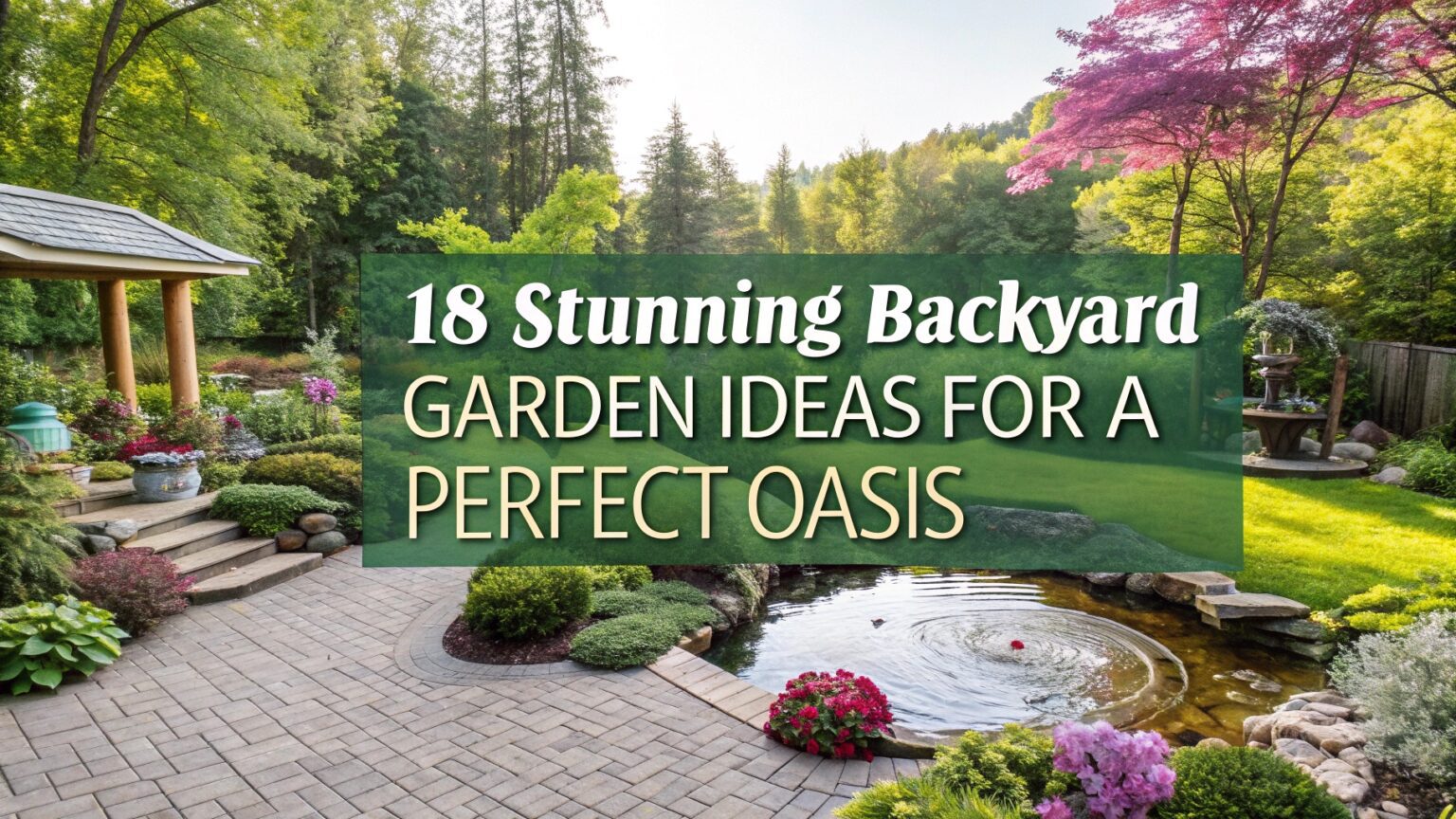 18 Stunning Backyard Garden Ideas For a Perfect Oasis
