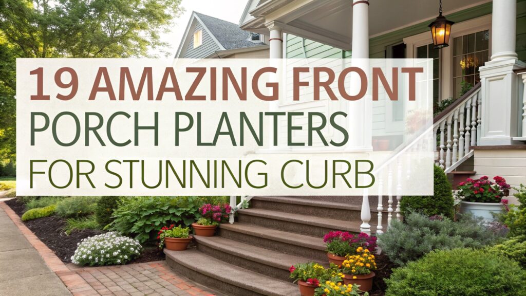 19 Amazing Front Porch Planters For Stunning Curb