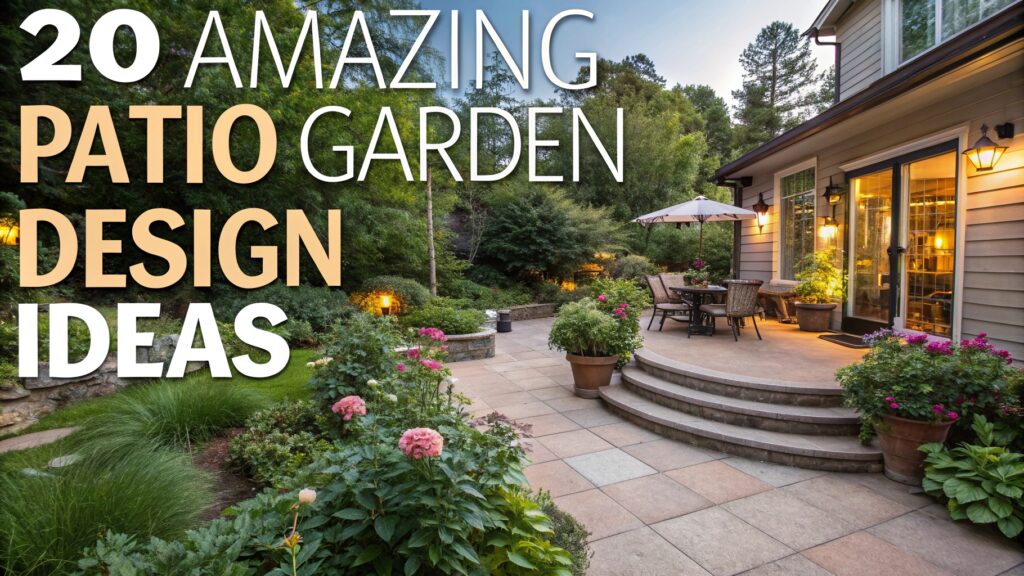 20 Amazing Patio Garden Design Ideas