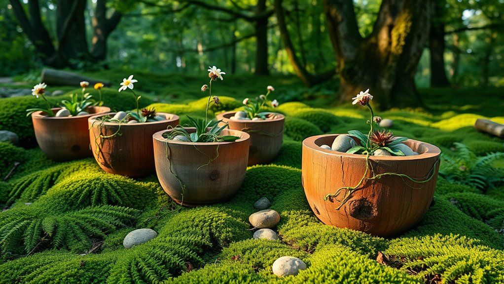 decorative garden plant pots