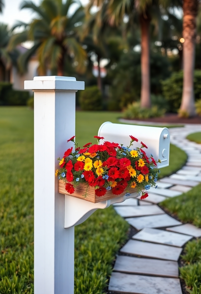 decorative mailbox garden planters