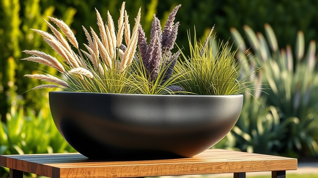 decorative outdoor garden containers