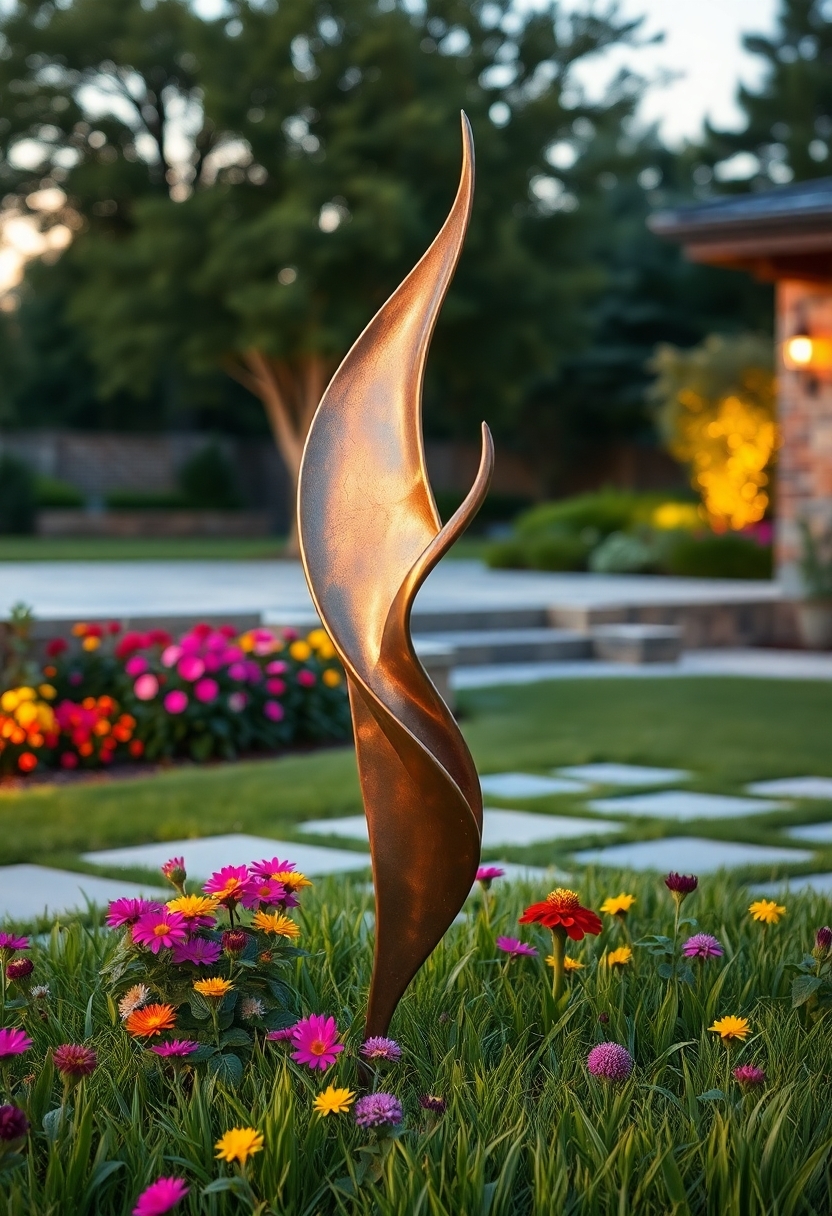 decorative outdoor metal art