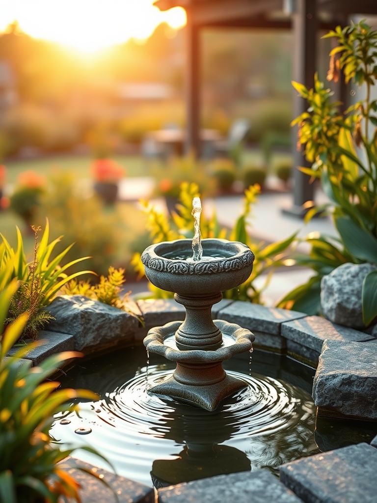 decorative water feature options