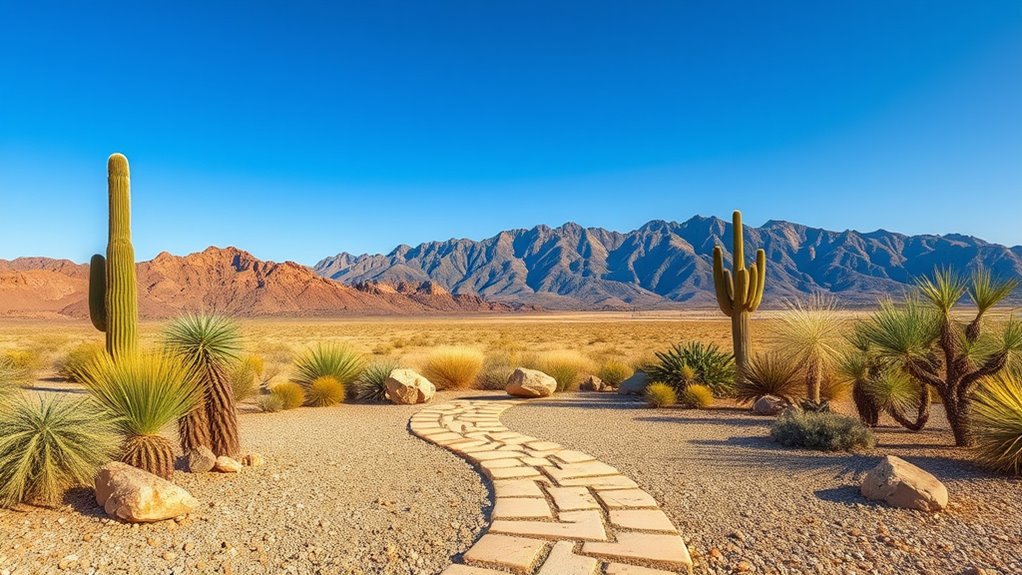 desert landscaping with succulents