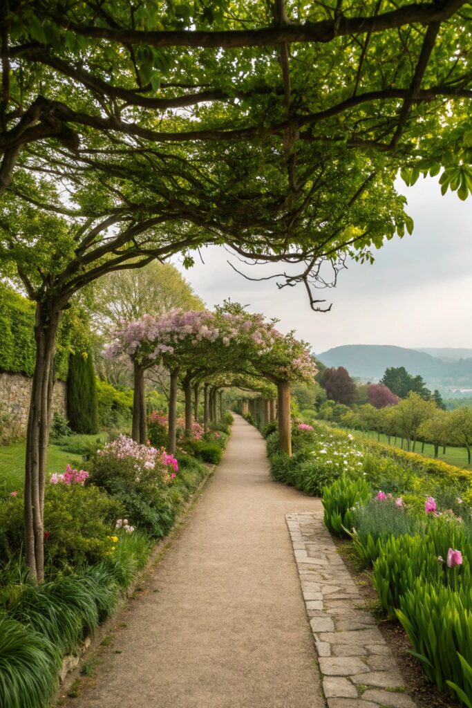 serenity through garden paths