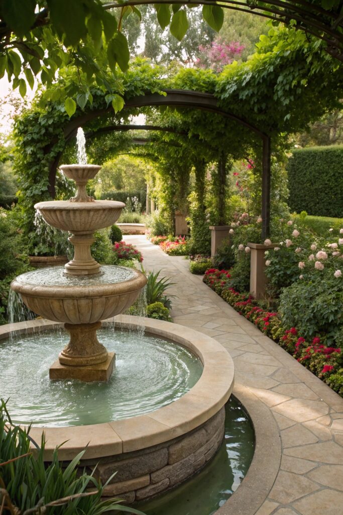 beautiful outdoor water features