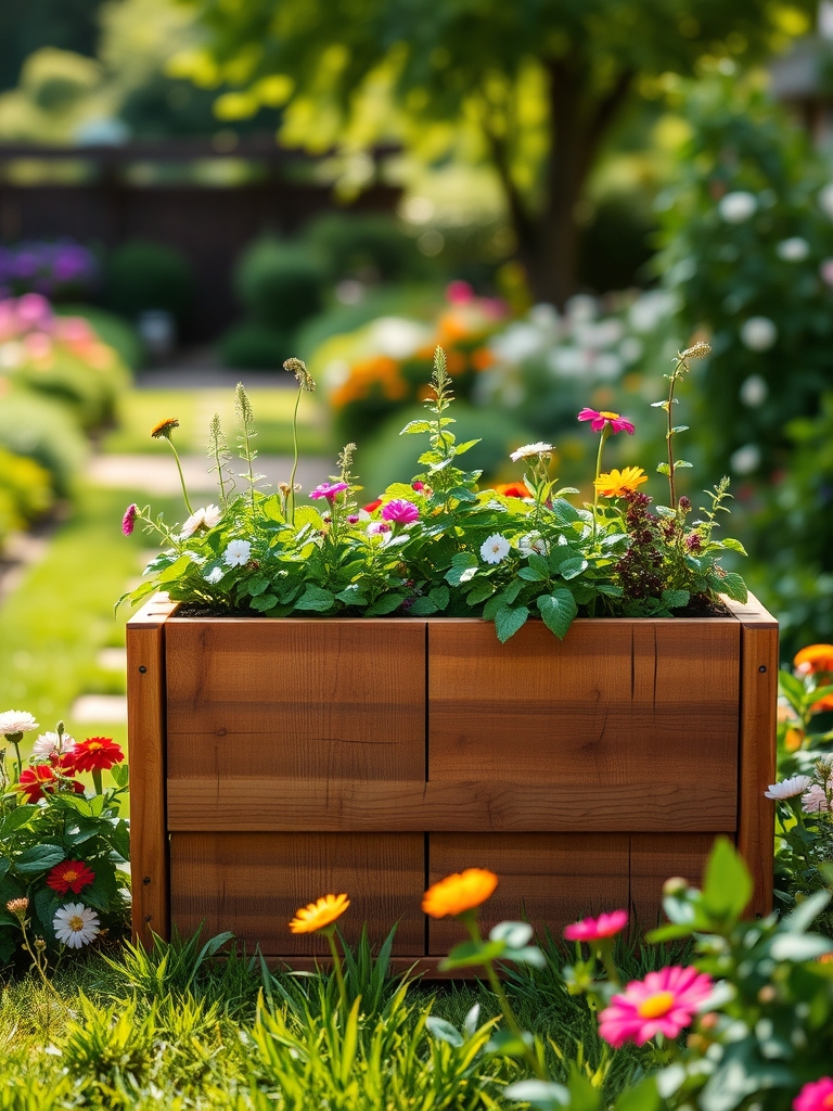 elevated garden plant containers