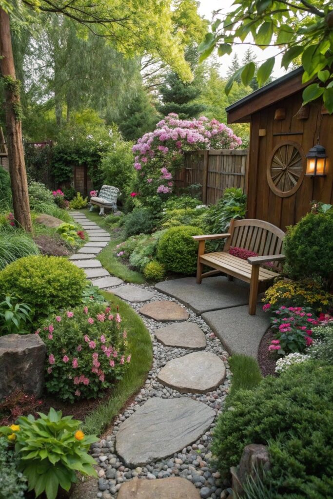 beautiful walkway to garden