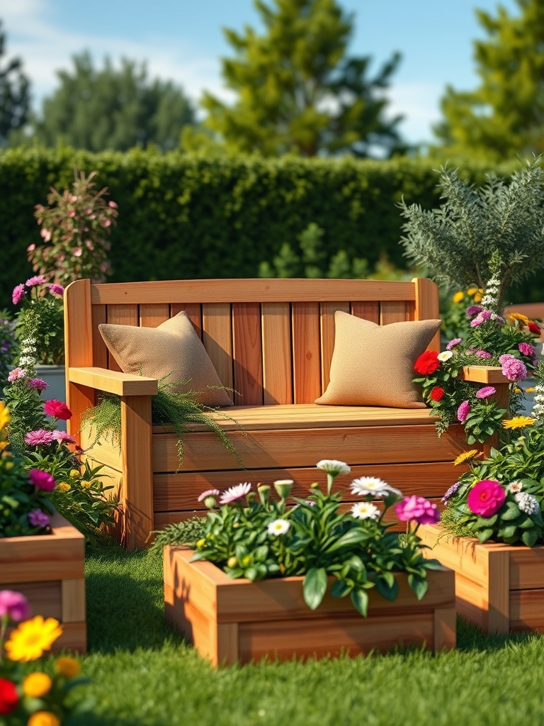 garden seat with storage