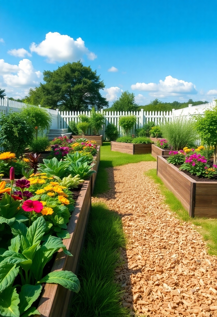 gardens with structured walkways