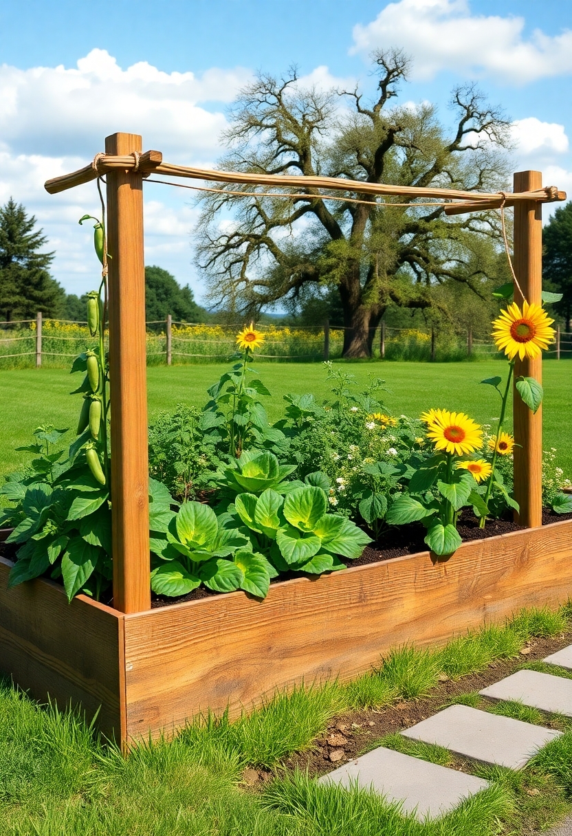 gardens with vertical supports