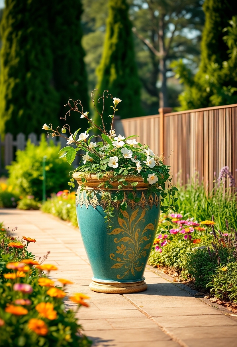 giant decorative garden containers