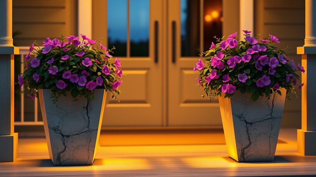 glowing plant containers available