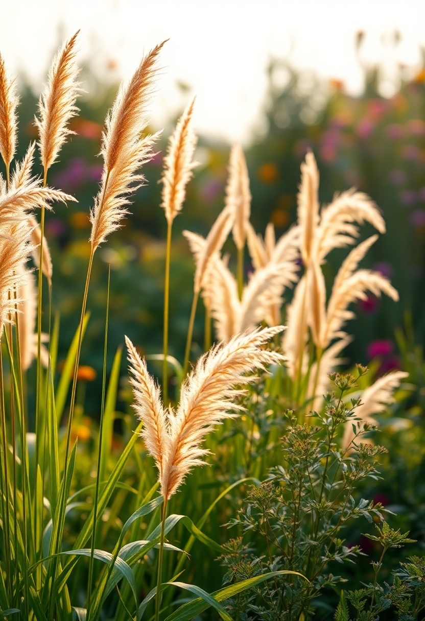 grasses add visual interest