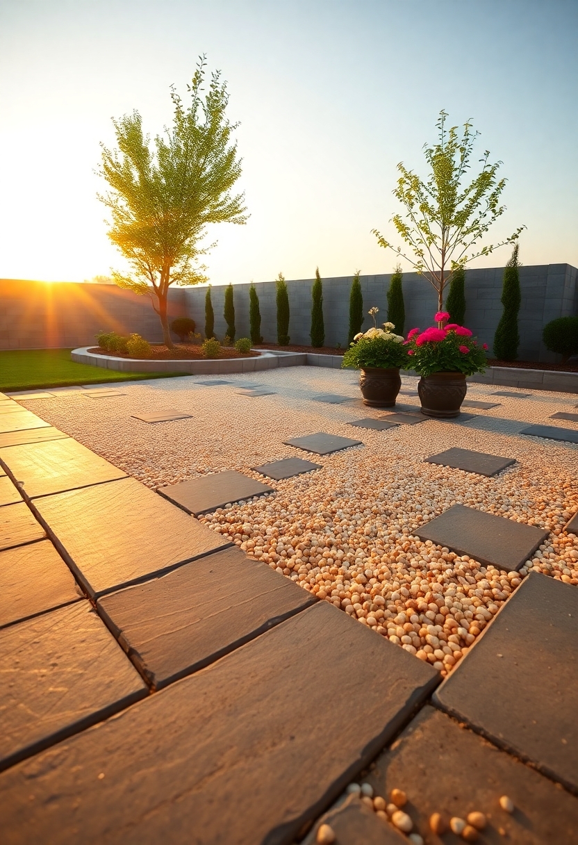 gravel and paver design