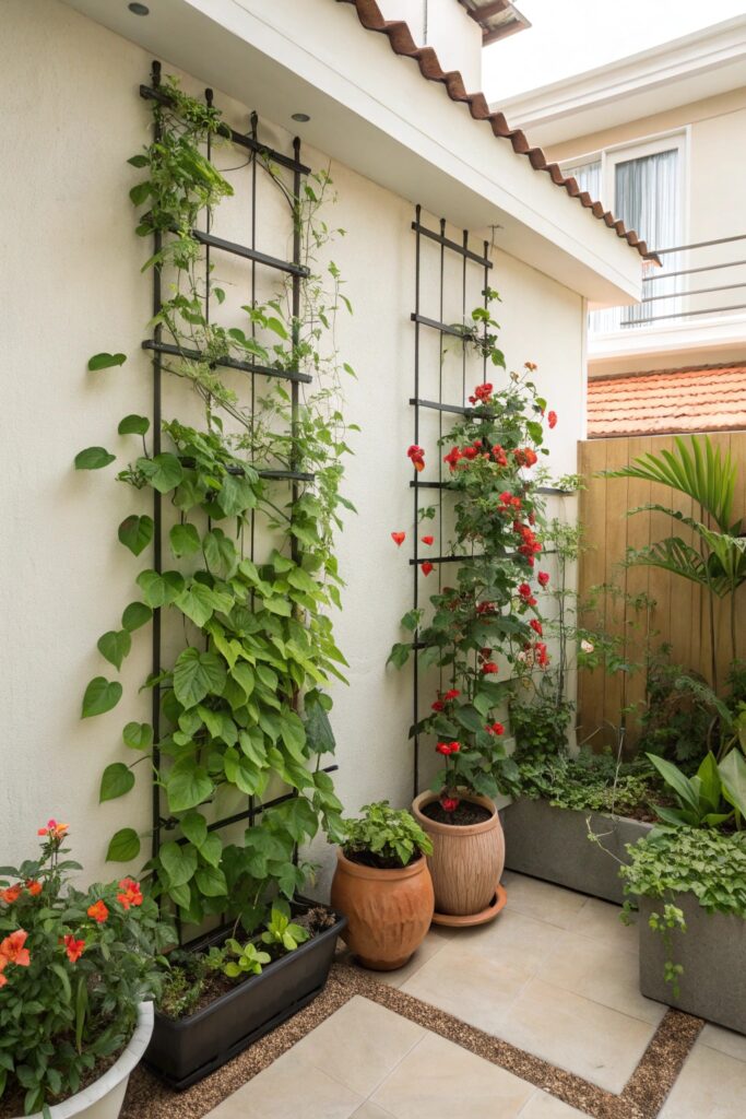 vertical gardening saves space