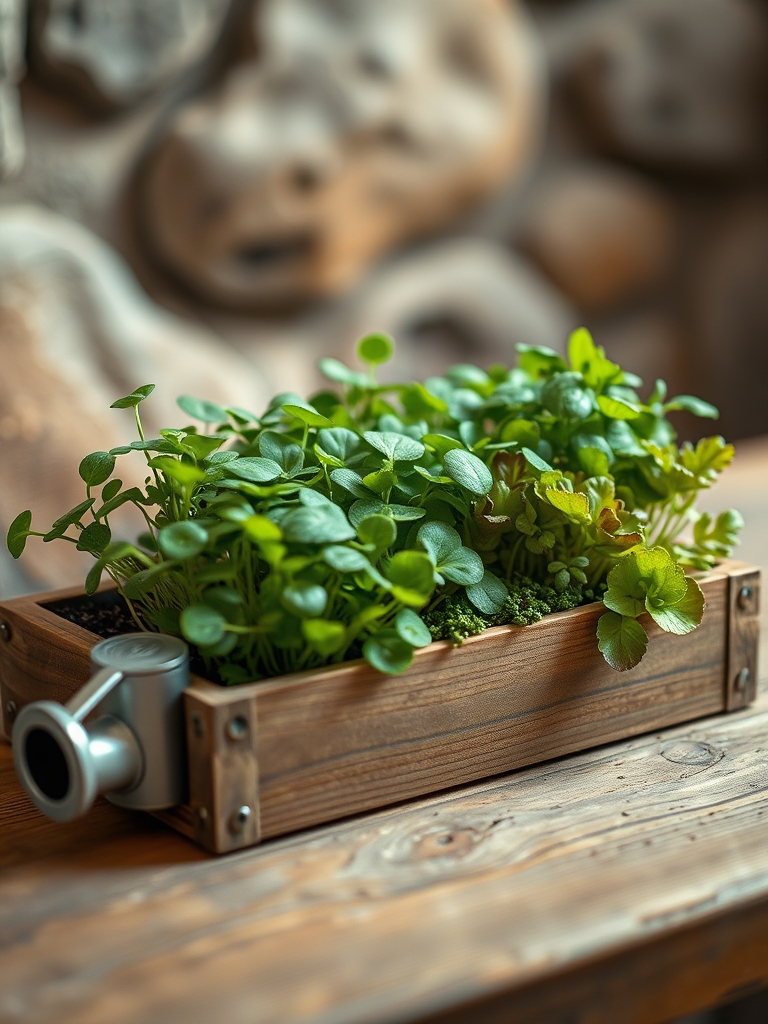 growing fresh leafy greens