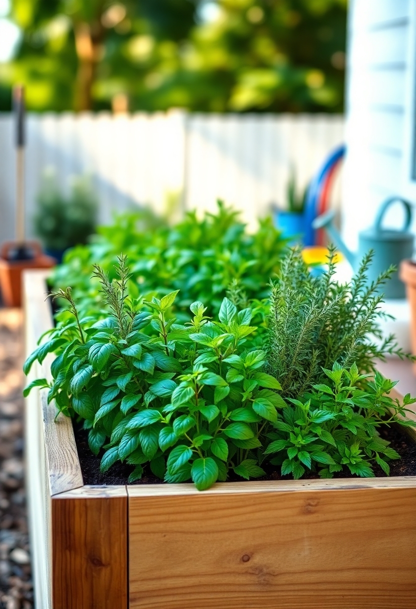 growing herbs in containers