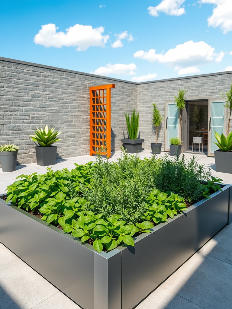 herbs in modern spaces