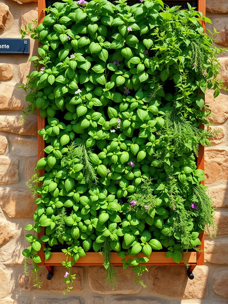 herbs on the wall