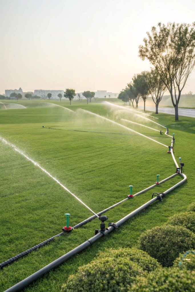 watering your lawn systematically