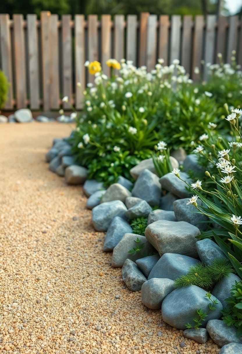 landscaping with decorative rocks