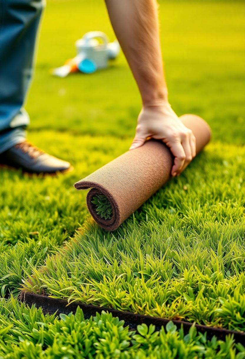 laying sod properly outside