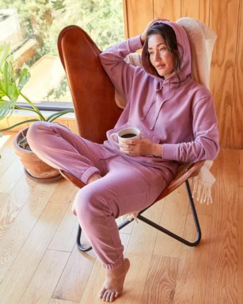 Stylish organic lounging attire