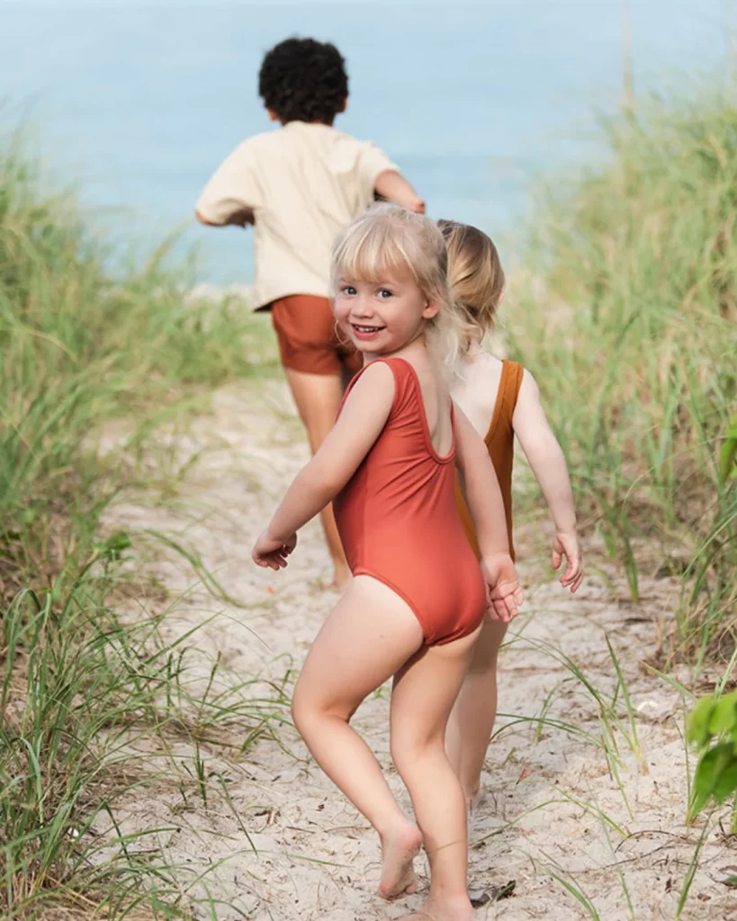 sunsafe swimsuit girl