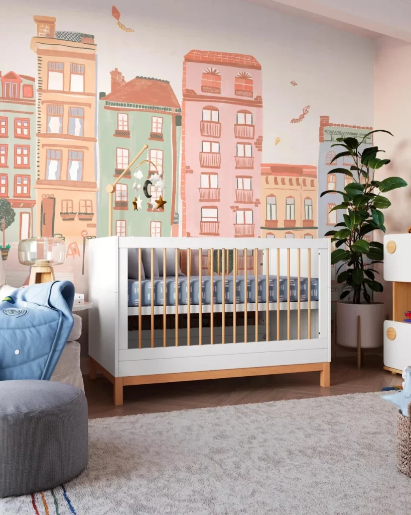 Natural material baby cribs