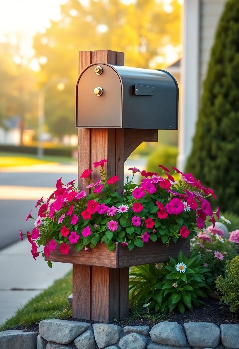 mailboxes with built planters