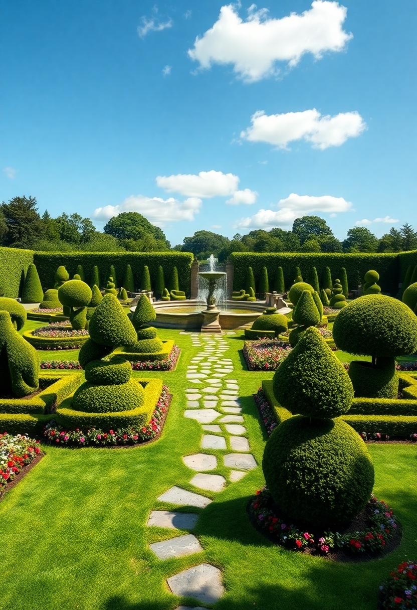 manicured green estate spaces