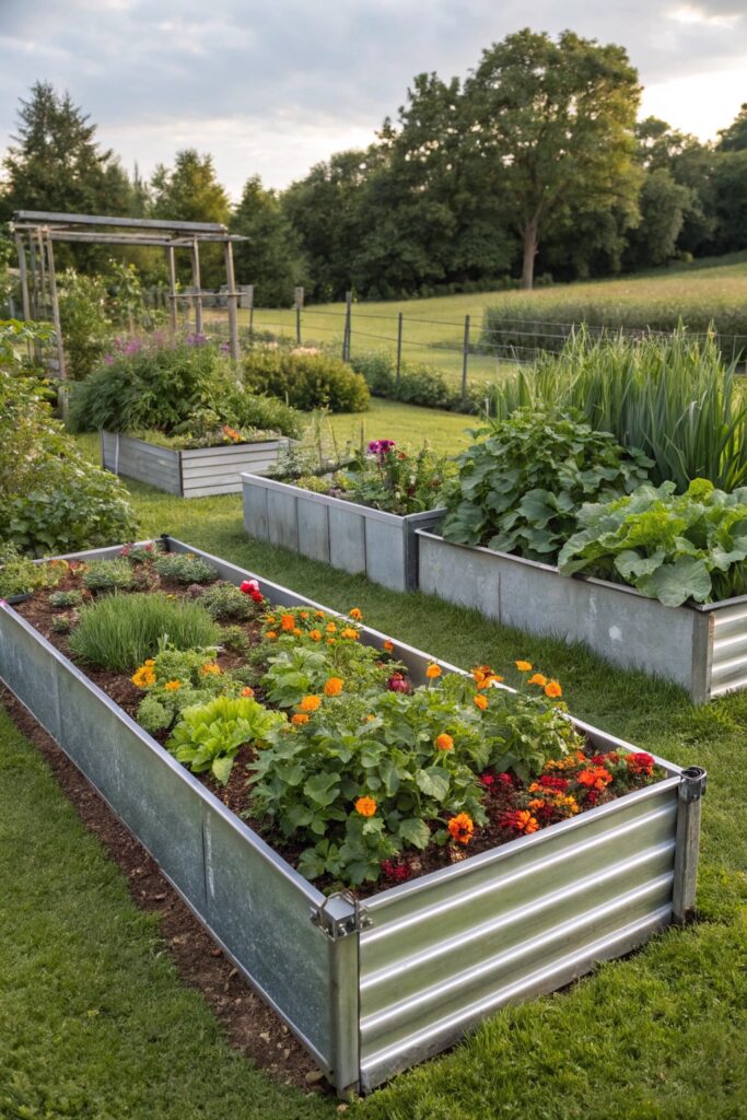 gardening with metal frames