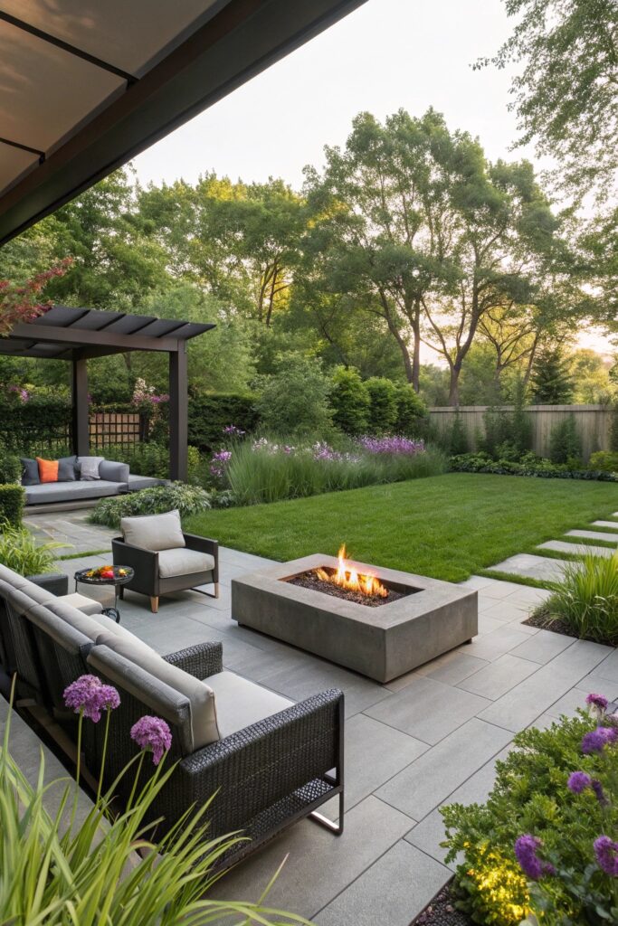 beautiful outdoor living space