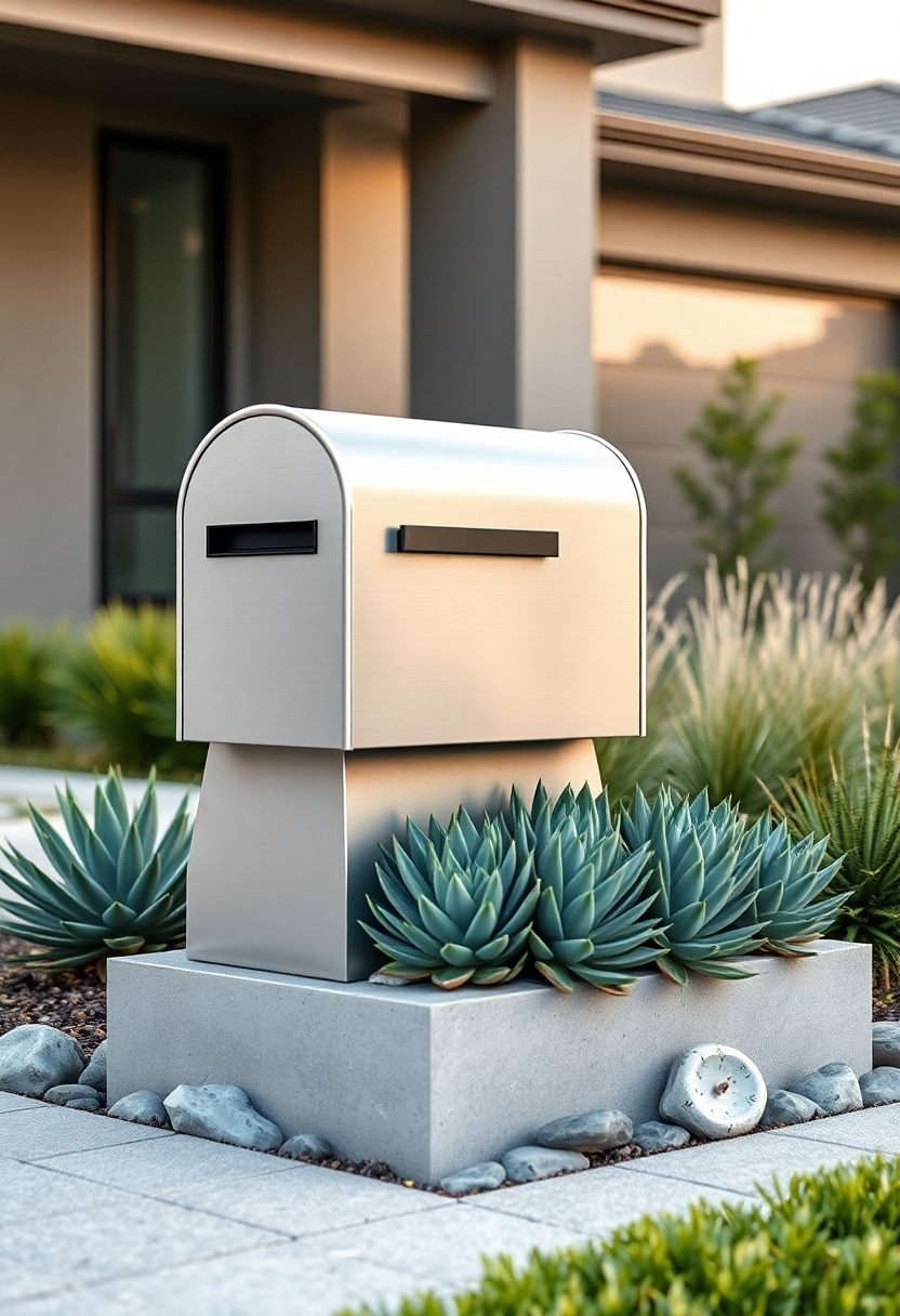 modern mailbox garden designs