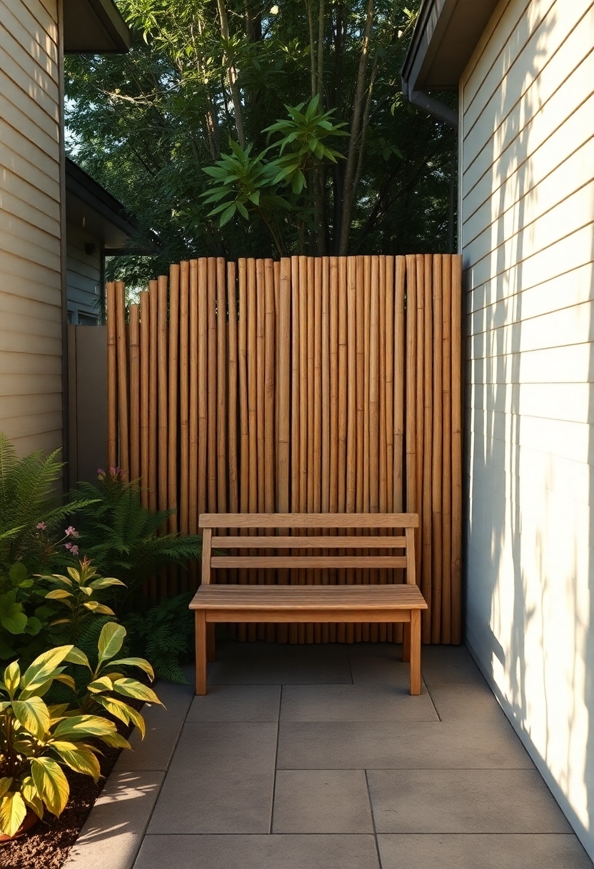 natural backyard privacy screens