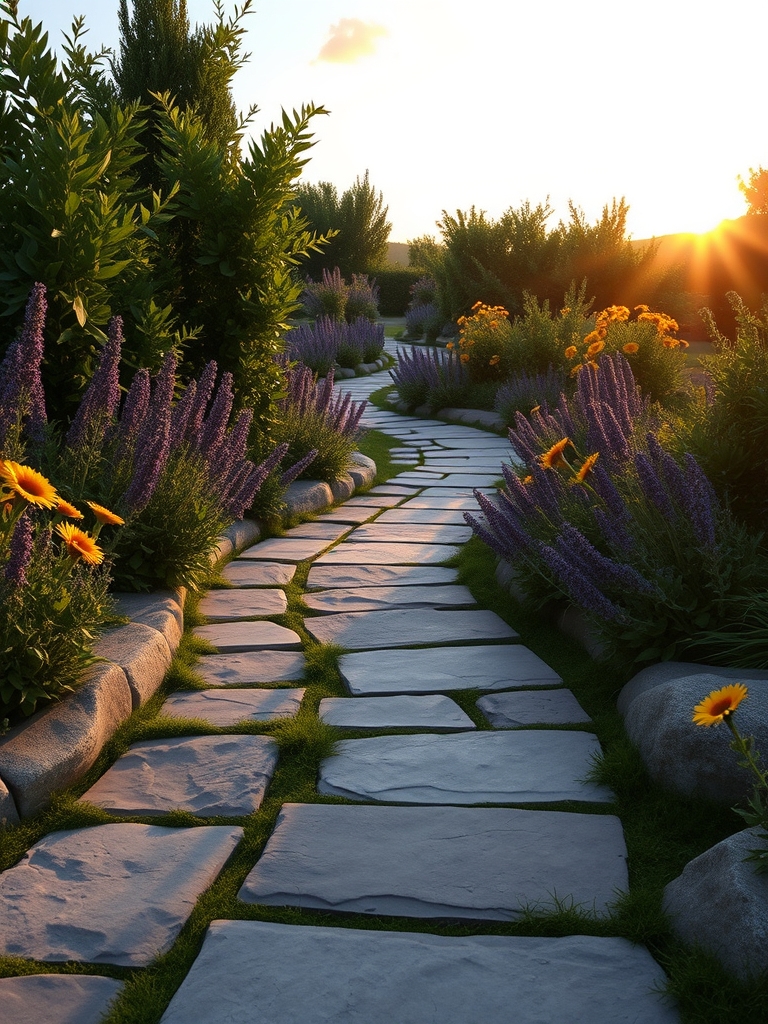 natural outdoor stone walks