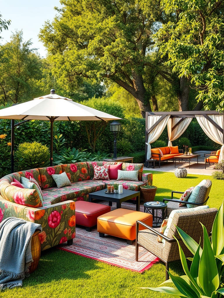 outdoor furniture and decor