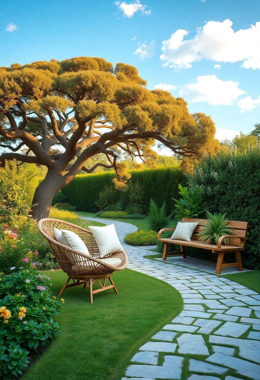 outdoor seating for gardens