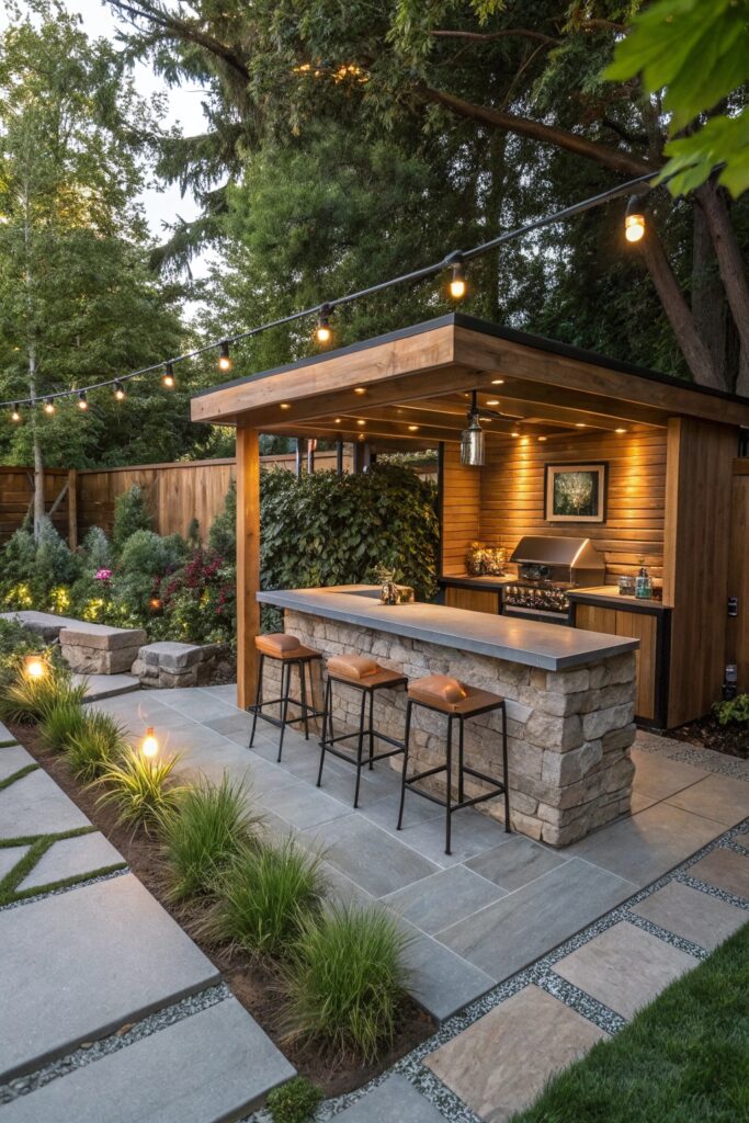 outdoor entertainment bar areas