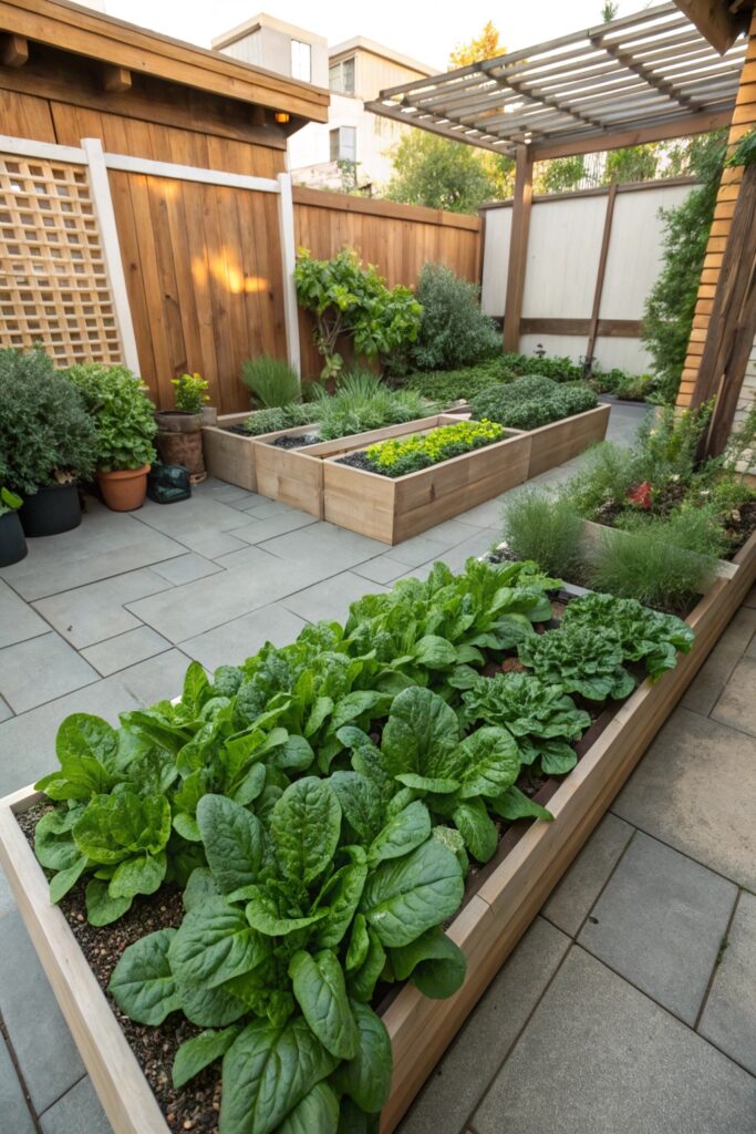 growing vegetables outside home