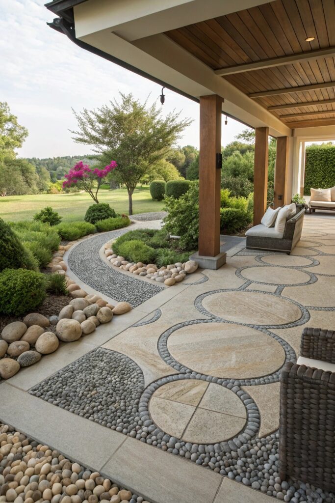 patio made of stones